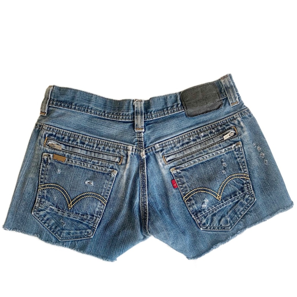 Vintage Levi's Cut Off Raw Hem Denim Jean Shorts No size tag